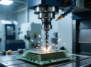 Uniwel Circuits 10 層バックドリル + ディスクホール HDI ボード